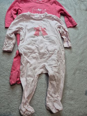 Lot de 2 Pyjamas mi-saison 3 mois
