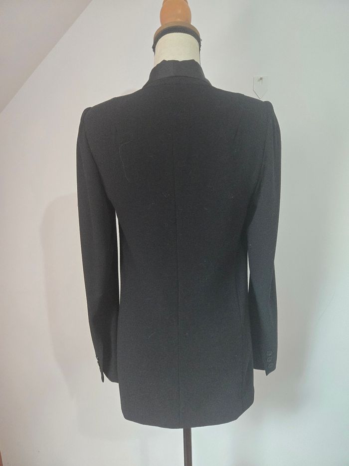 Blazer noir Bel Air – Col satiné smoking chic et intemporel - photo numéro 6