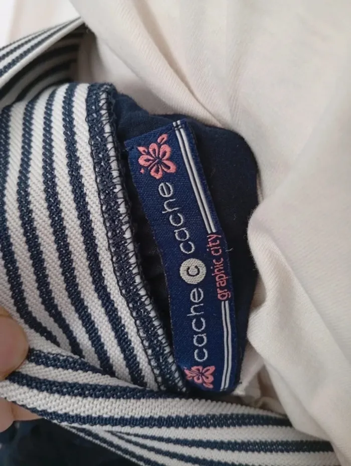 Mini-jupe marine cache cache s/m - photo numéro 4