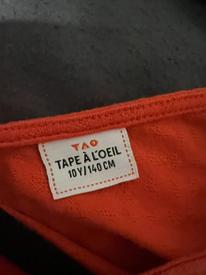 Robe orange tape à l’œil 10 ans excellent état - photo numéro 4
