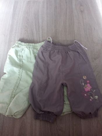 lot de deux pantalons bouffants 6 mois