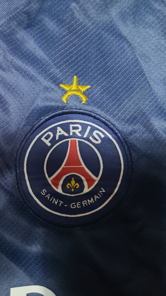 Maillot psg avec étoiles brodé - photo numéro 5