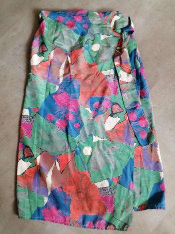 Jupe et son haut imprimé fait par une couturière