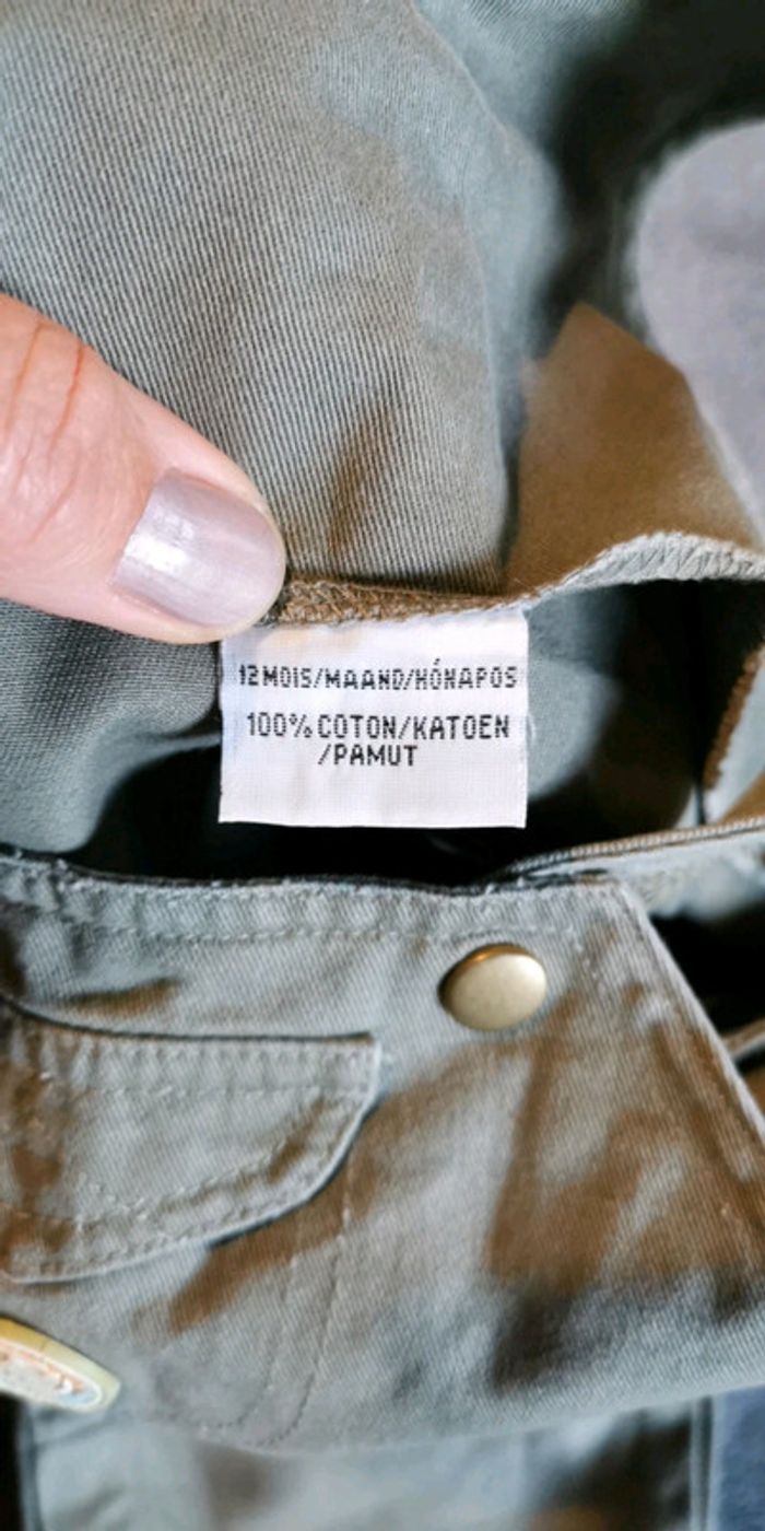 Salopette mi saison vert kaki 1 an - photo numéro 6