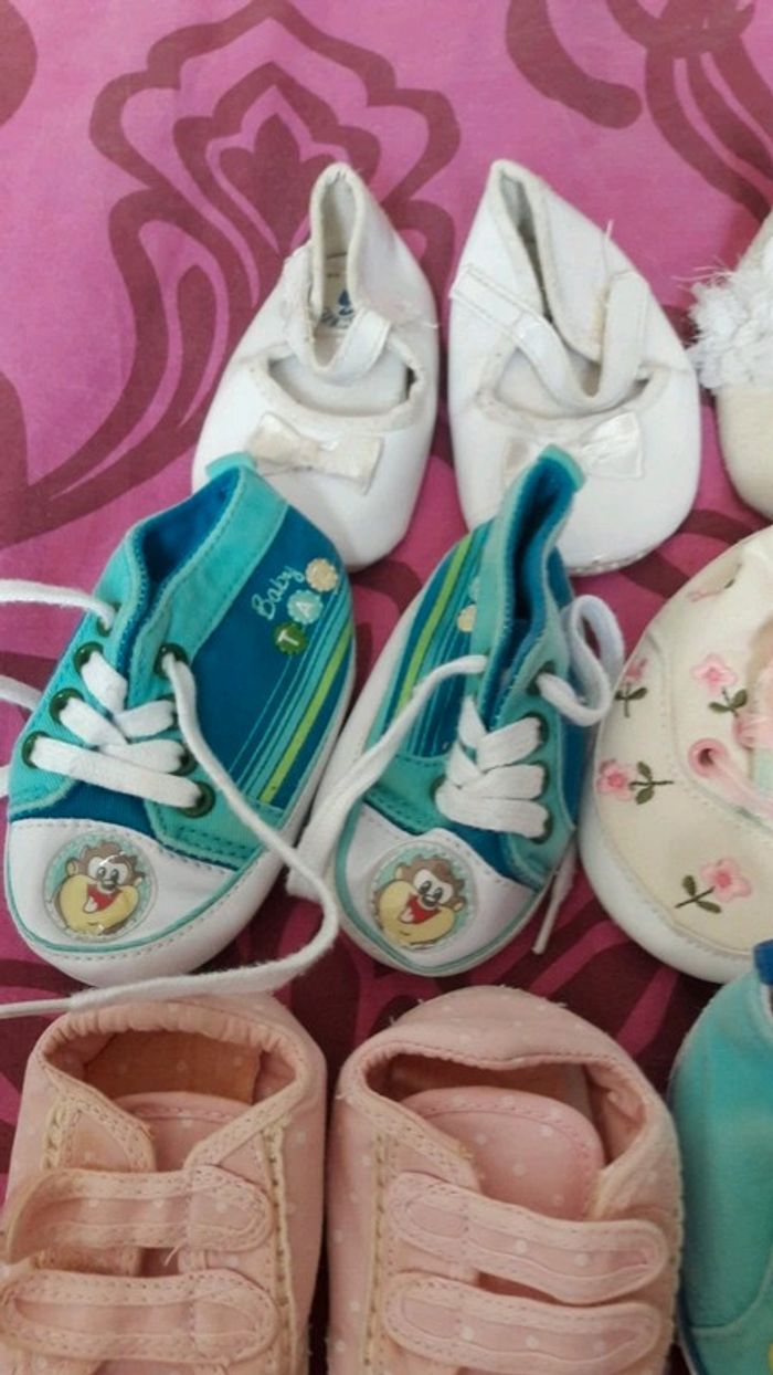 Lot 8 paires chaussures bébé - photo numéro 2