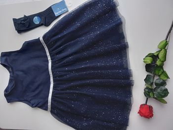 Magnifique robe bleu nuit et argentée 3 ans