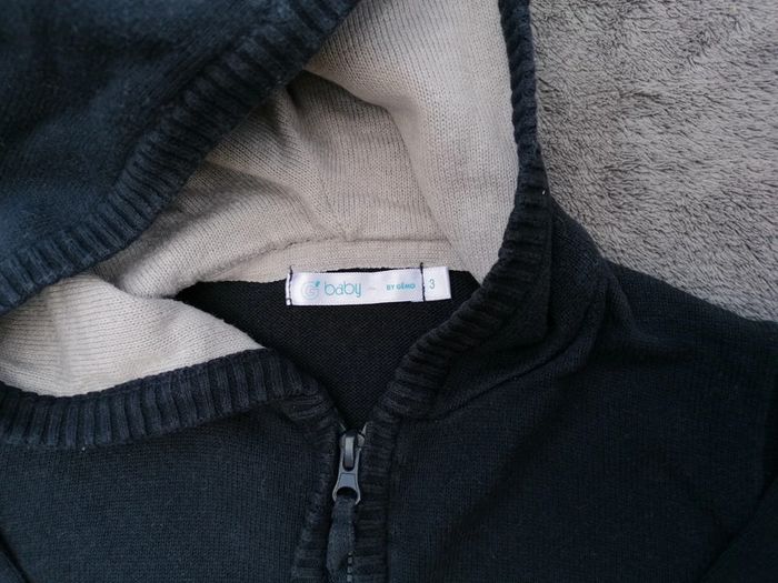 Veste à capuche fine- Bleue marine - Gémo taille 3 ans - photo numéro 2