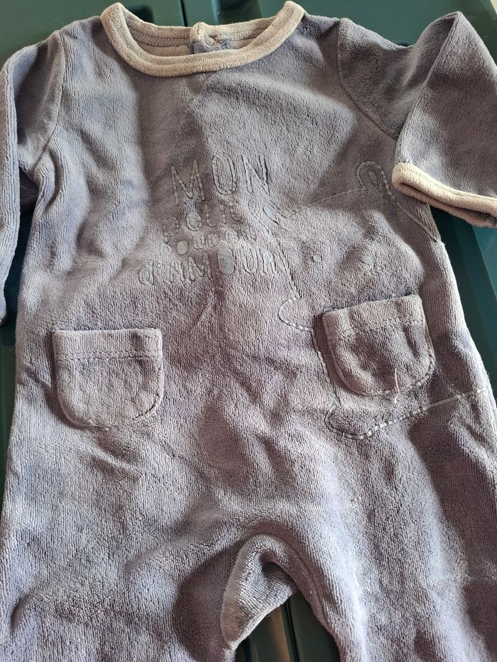 Pyjamas bleu avec motif ours - photo numéro 4