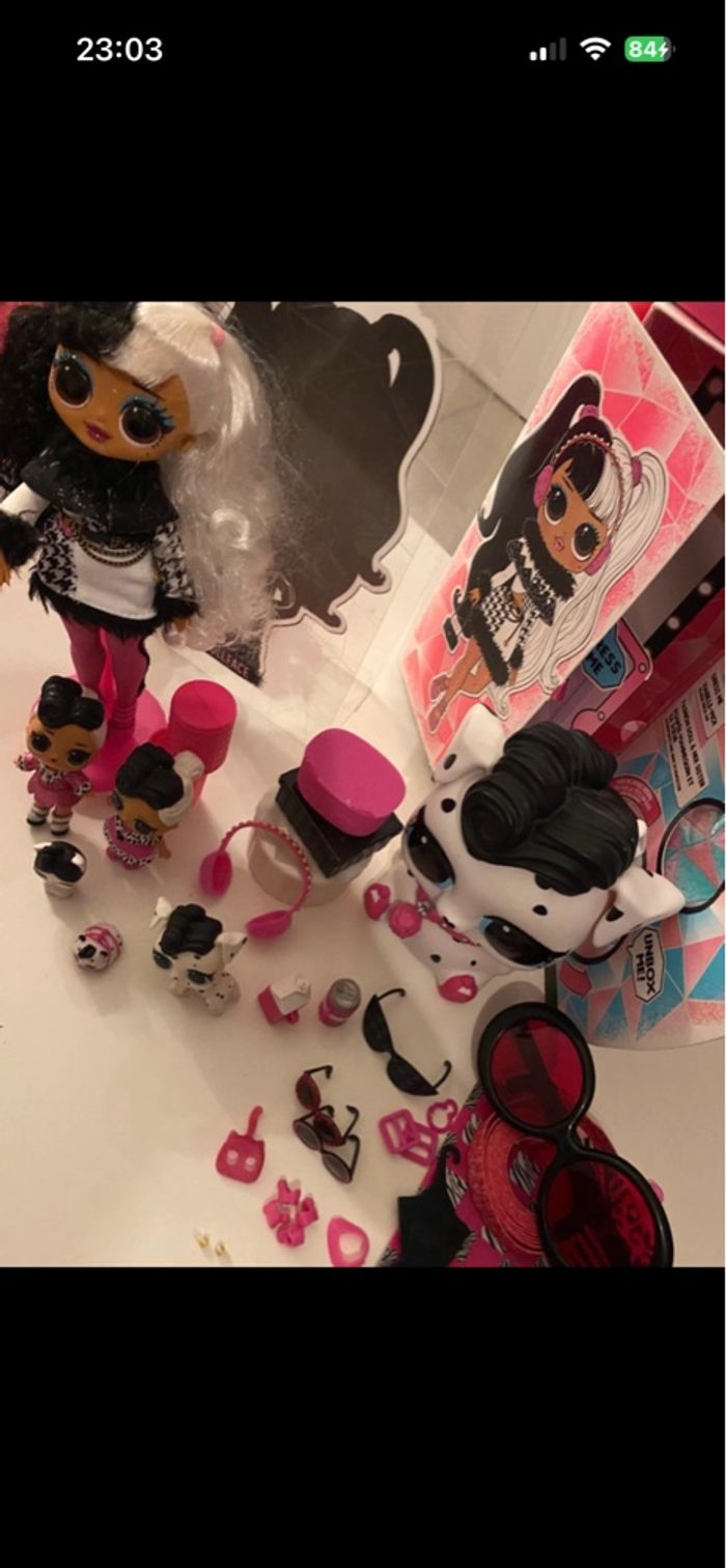 LoL Surprise OMG DOLLIE & DOLLFACE BAMBOLA SPARKLE MAKE UP BIGGER CHALET HOUSE - photo numéro 8