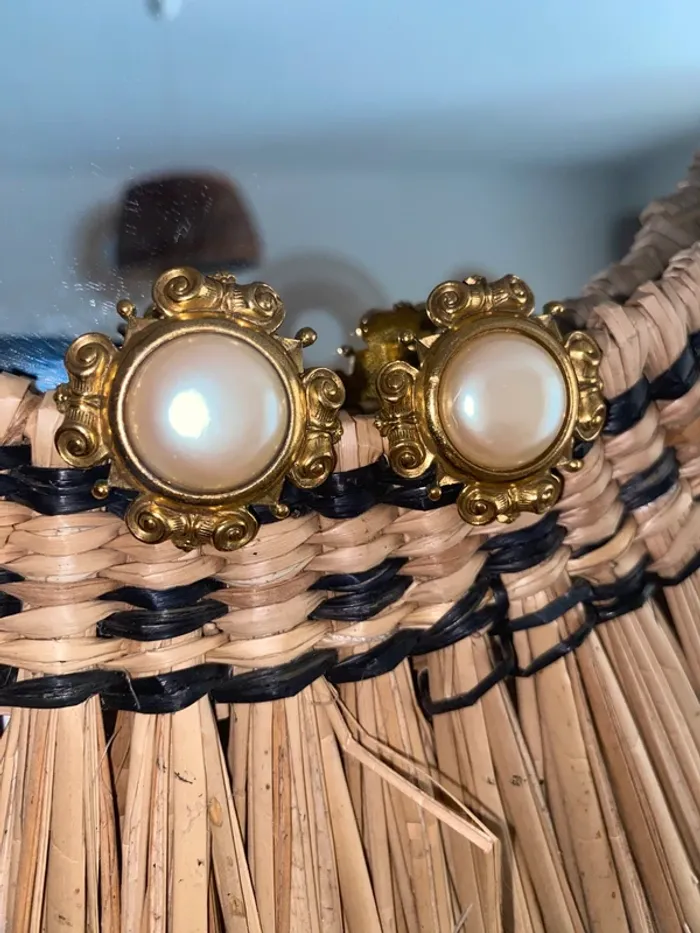 Boucles d’oreilles à clip baroque - photo numéro 6