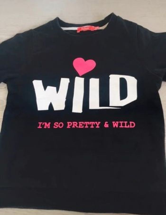 Pull fille noir taille 4 ans Wild cœur enfant sauvage - photo numéro 6