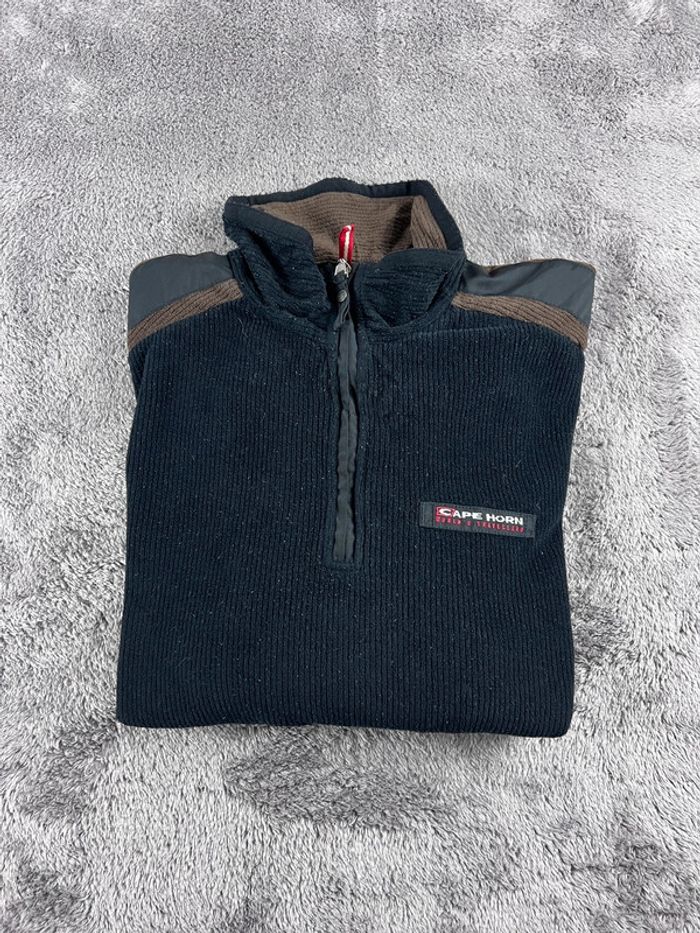 Pull Camionneur Cape Horn Noir & Marron – Taille XL