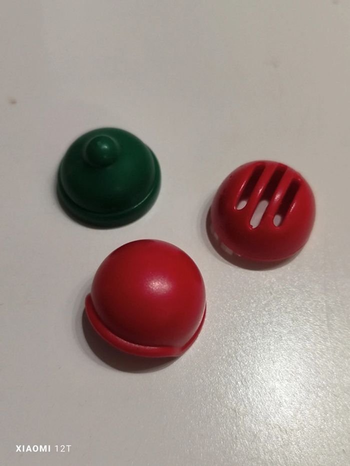 Playmobil lot 3 casque casquettes enfant