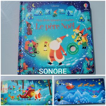 Usborne, livre sonore à toucher 🎅 Le Père-Noël 🎅