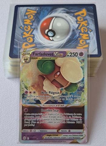 🃏 Lot de 51 cartes Pokémon JCC françaises 2022 Epée et Bouclier Stars Etincelantes
