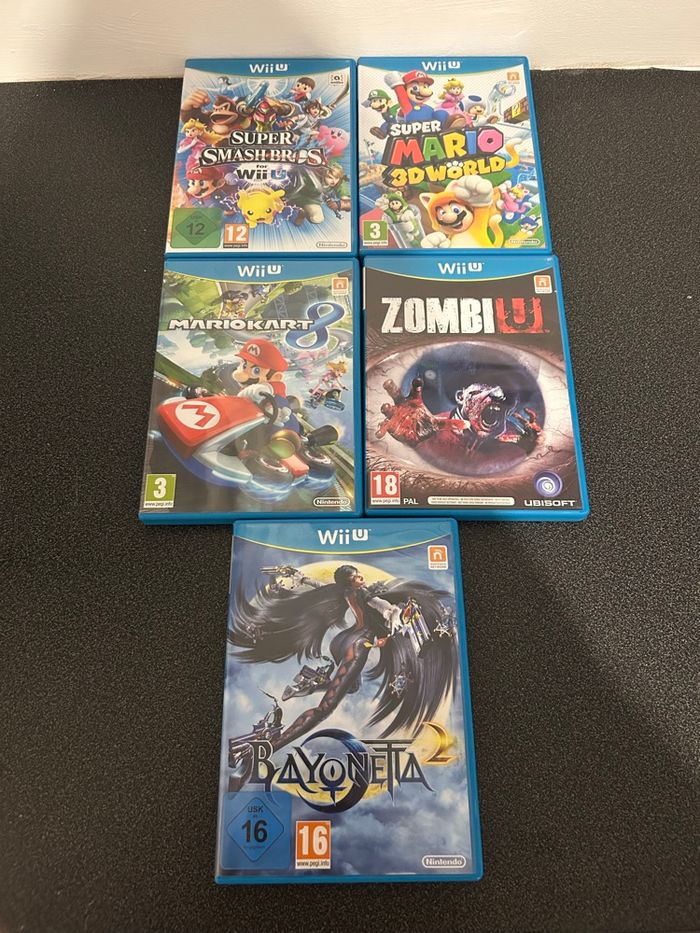 Lot de 5 jeux Nintendo Wii U