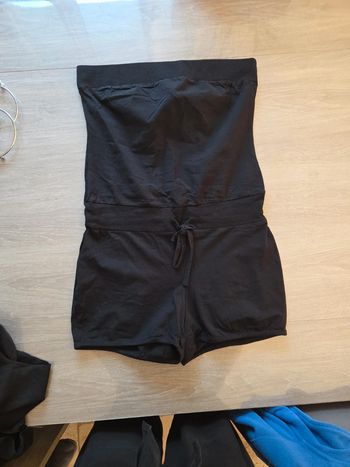 Combishort sans manches bustier femme noire T 38 / 40