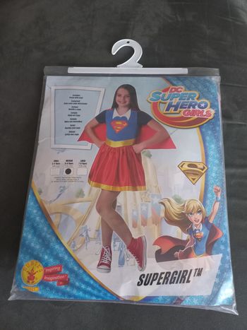Robe déguisement super héro girls supergirl 5/6 ans rubies