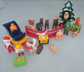 123 playmobil calendrier de l'avent Noel en forêt 5497 complet