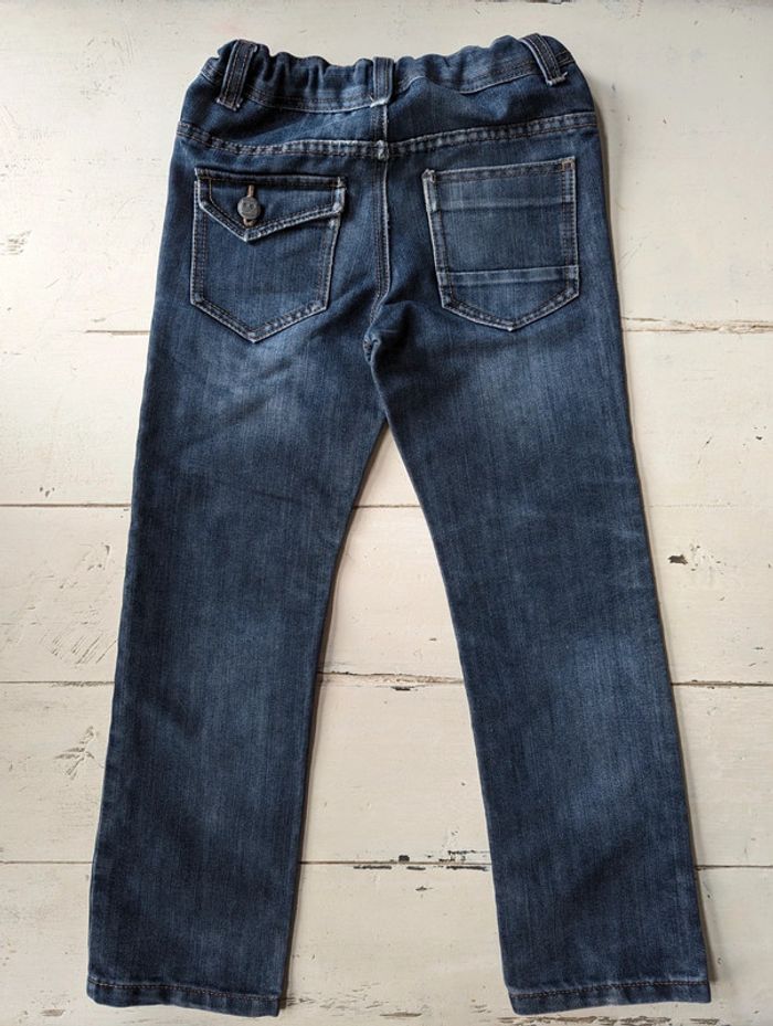 Jean bleu motif robot garçon taille 8 ans - photo numéro 2