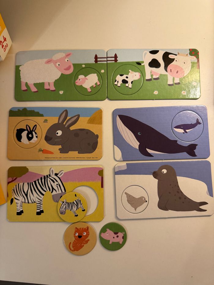 Jeu « La petite école, mamans et bébés animaux ». À assembler. Marque Nathan - photo numéro 3