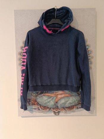 Pull court t 12 ans , bleu et rose