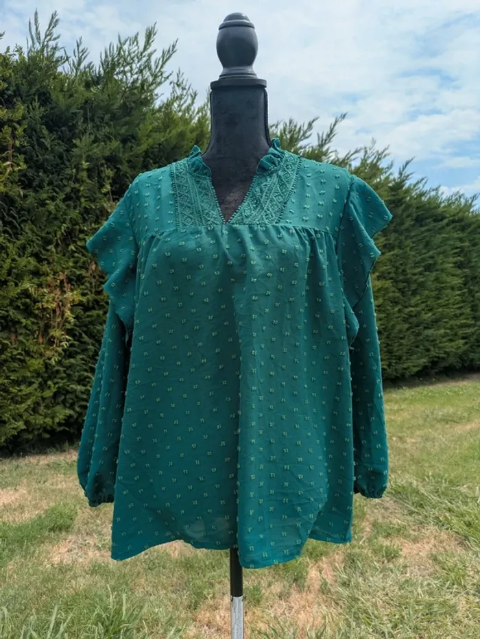 Chemisier vert shein - photo numéro 2