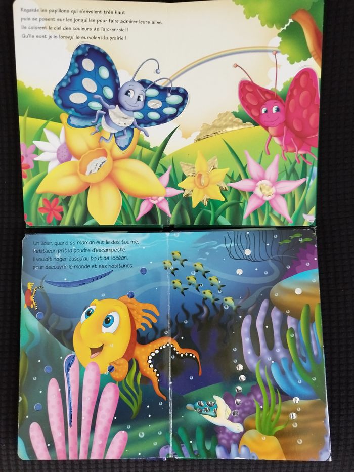 livres cartonnés scintillants Les insectes et une aventure dans l'océan - photo numéro 2