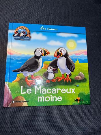 Livre pour enfants altaya les animaux marins et polaires le macareux moine