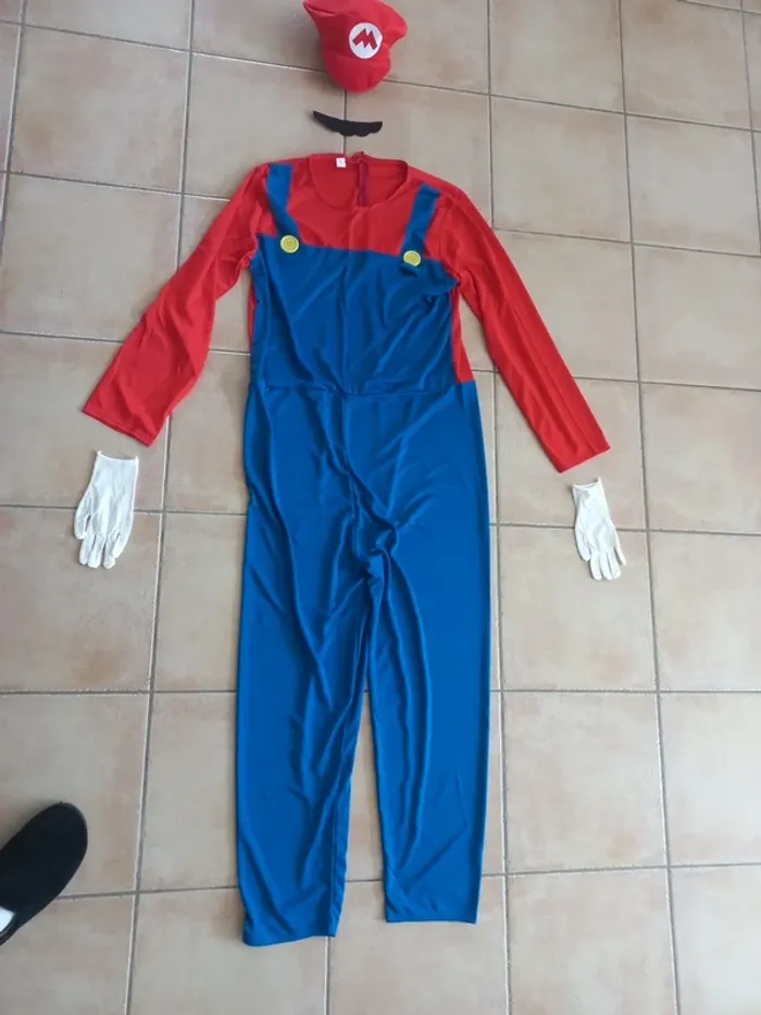 Un déguisement adulte de Mario taille L
