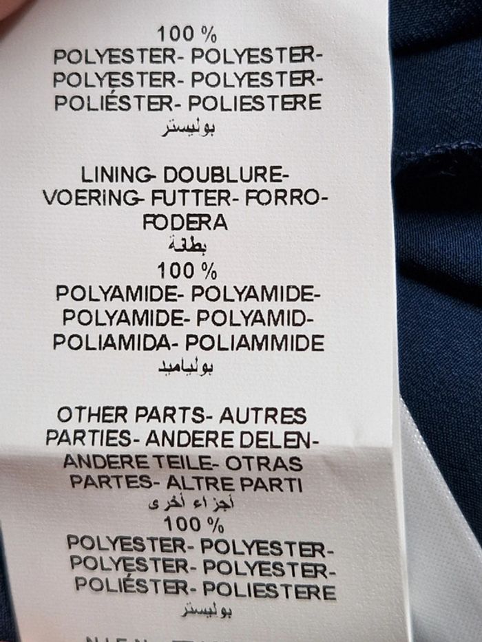 Jolie jupe mi-longue neuve avec étiquette Etam 36 tulle et dentelle noire et marine - photo numéro 7