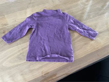 Sous pull violet fille 12 mois