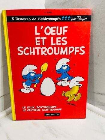 BD L œuf et les schtroumpfs