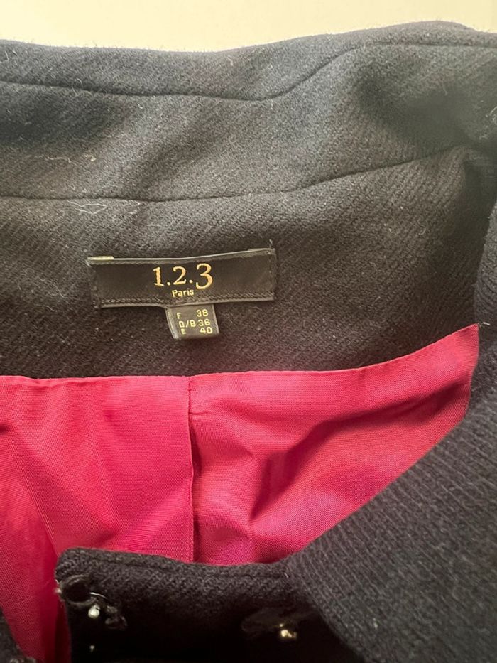 Trench manteau femme taille 38 marque 1.2.3 - photo numéro 6