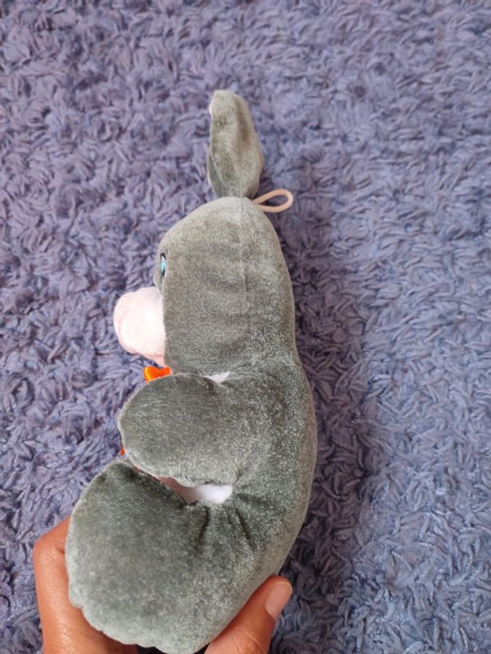 Peluche lapin gris - photo numéro 5