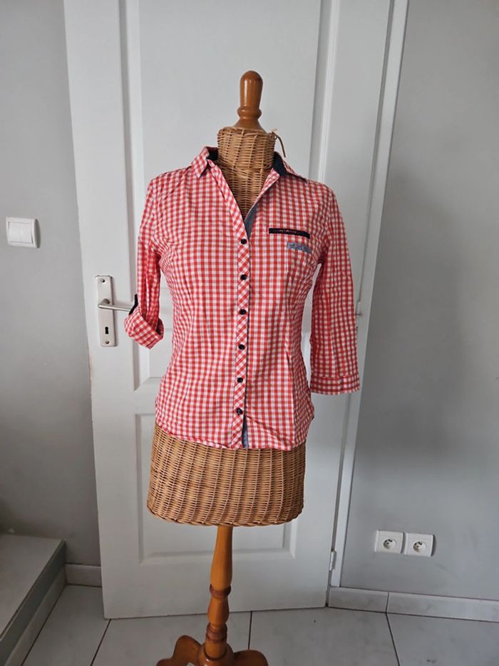 Chemisier femme manches 3/4 cache cache taille M u45