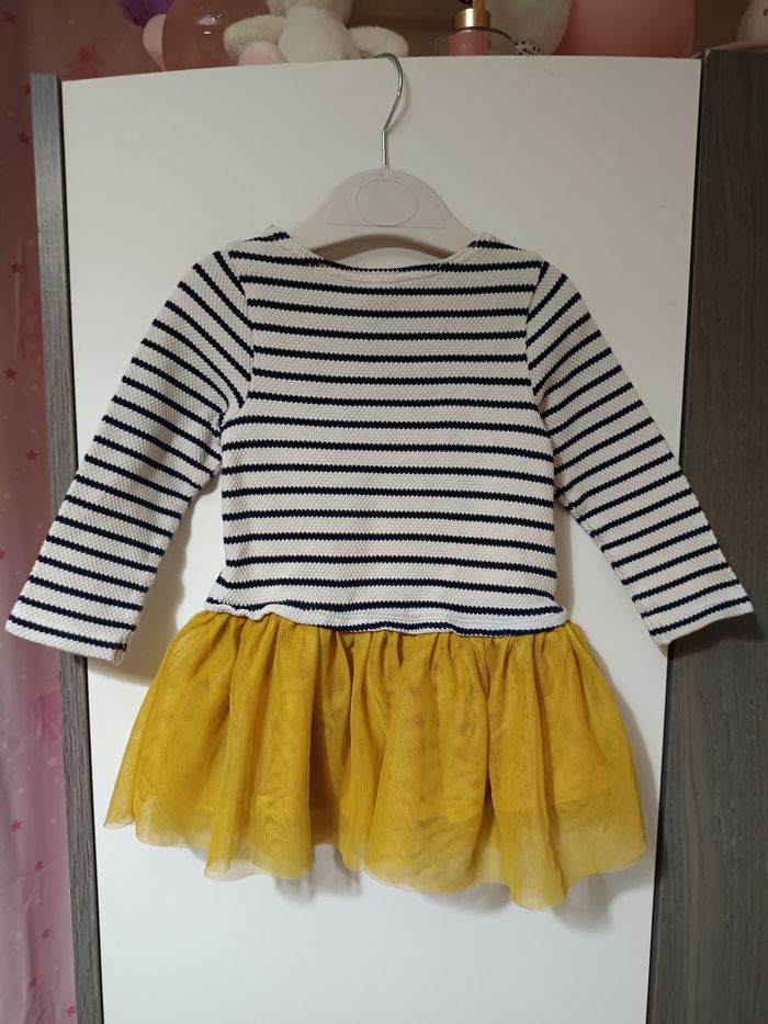 Robe marinière et tulle 12 mois - photo numéro 5