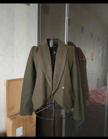 Veste blazer en kaki de mi-saison, printemps automne