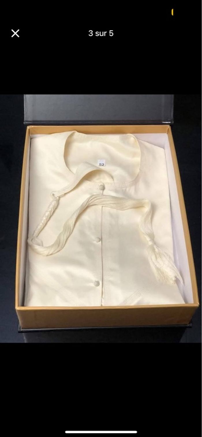 Qamis Emirati beige - Satiné Precious