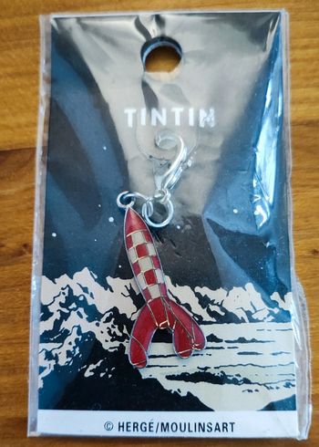 Porte clé Fusée_ Tintin Milou Hergé Moulinsart Atlas