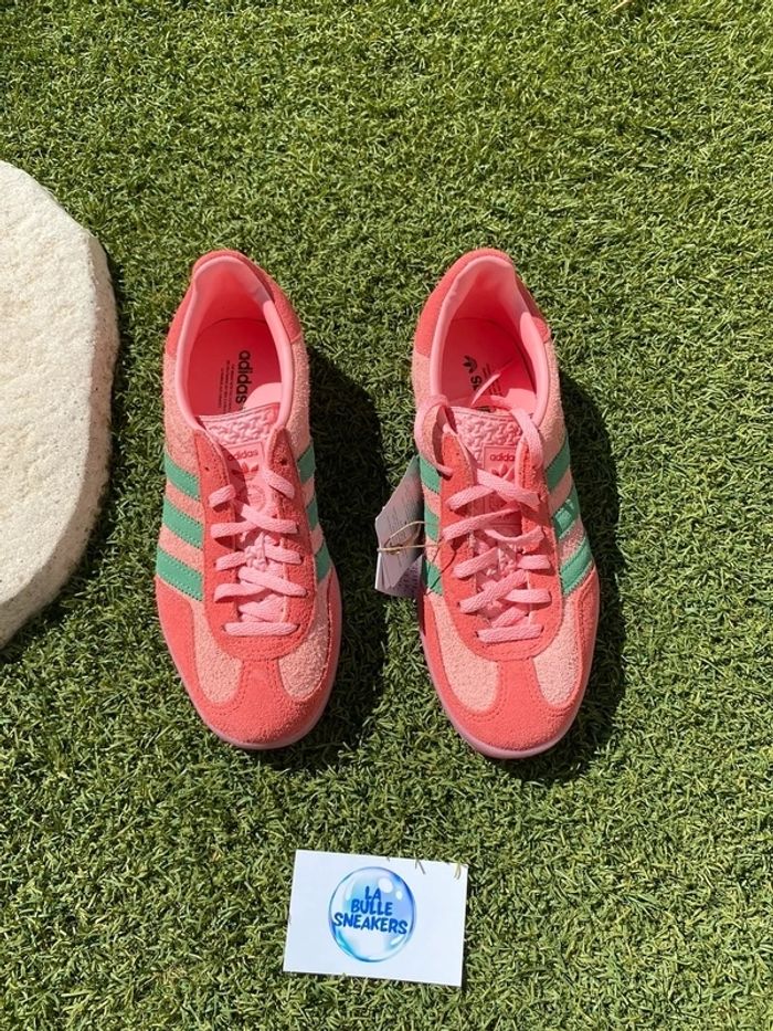 Adidas gazelle indoor rose verte taille 41 - photo numéro 2