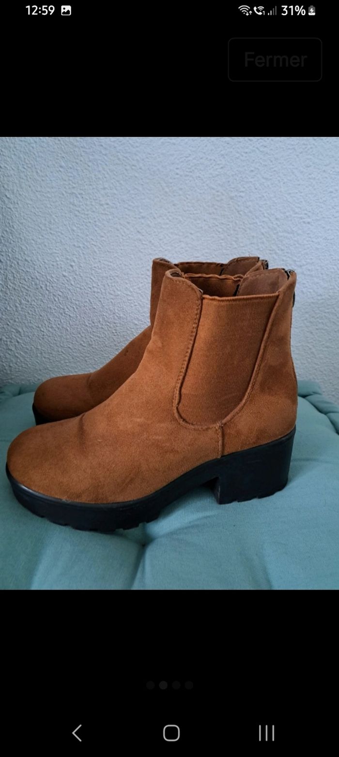 Bottines marron - photo numéro 2