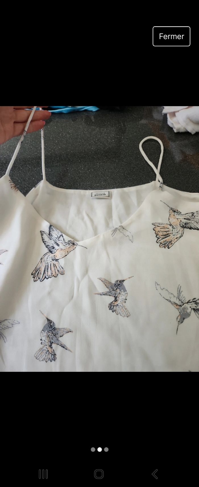 Top bretelles blanc pimkie - photo numéro 2