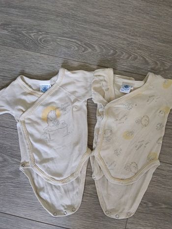 Lot de 2 bodies petit bateau 