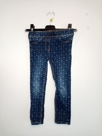 3 ans kiabi jeans slim marine imprimé /Excellent état
