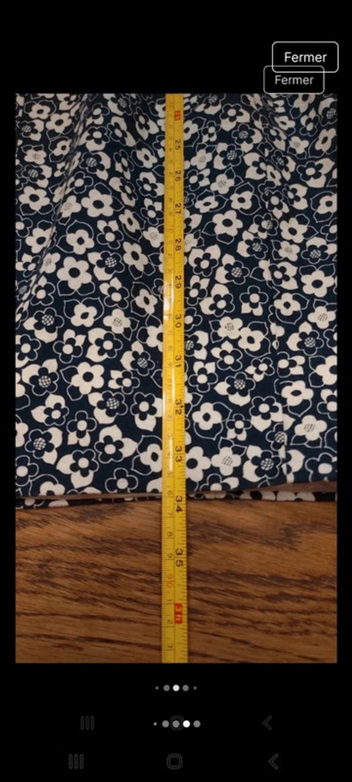 Robe bleu fleuries Essentiel Antwerp taille 38 - photo numéro 14