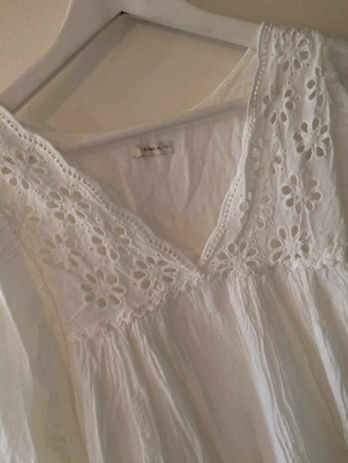 Haut blanc neuf taille S/M - photo numéro 2
