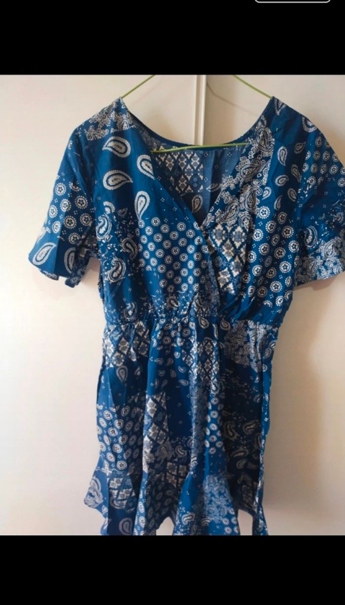 Robe bleu Grace &mila taille L soit 40/42 - photo numéro 3