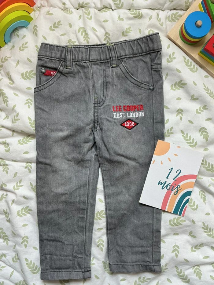 Jean gris lee Cooper 12 mois - photo numéro 2