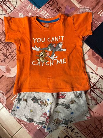 Pyjama garcon tom et Jerry orange